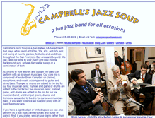 Tablet Screenshot of campbellsjazz.com